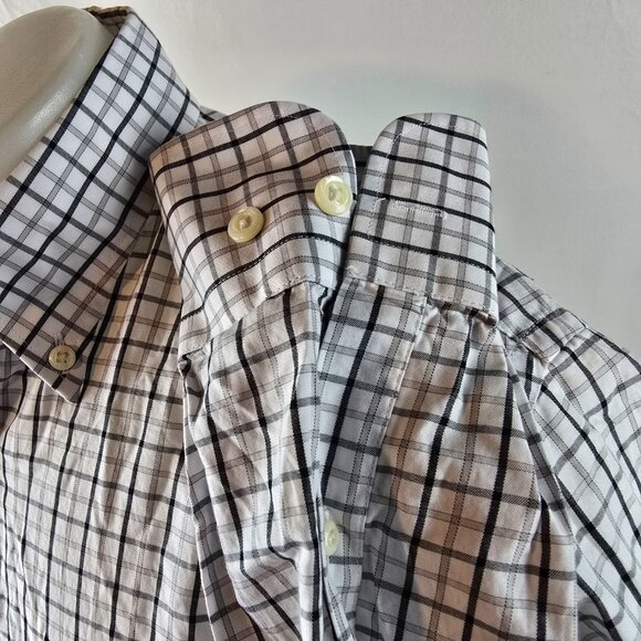 Peter Millar Shirts Mens Small White Check Button Down Dress Lot of 2 Nanoluxe A - Picture 14 of 16